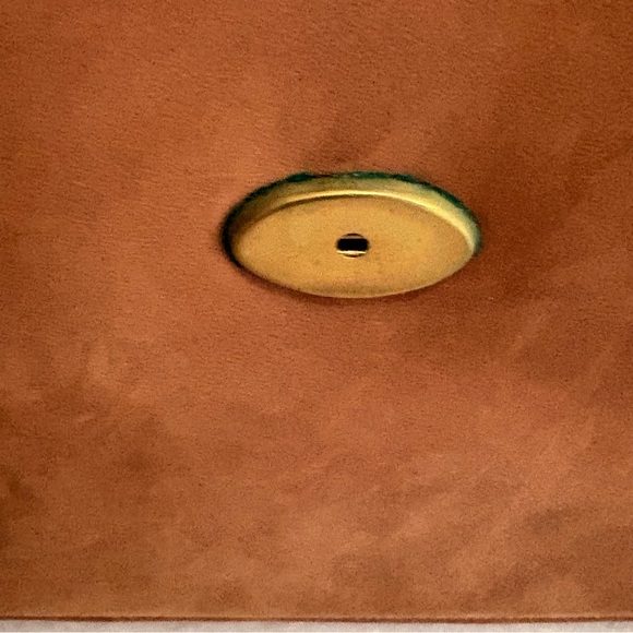 Vintage MCM Andrew Geller Camel Suede Top Handle Tote - Picture 11 of 15